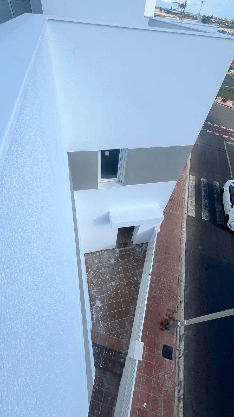 Vista desde la terraza hacia la calle